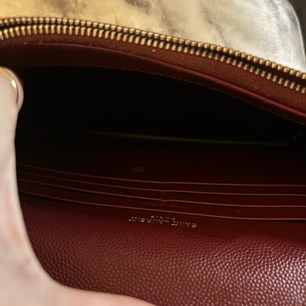 YSL Authentic Burgundy Crossbody - Picture 6 of 8